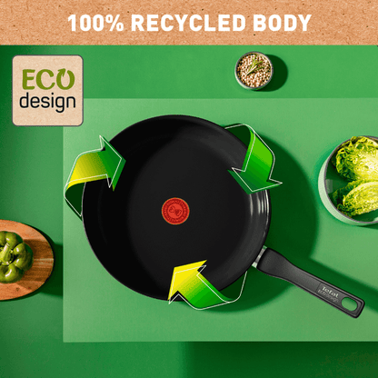 Tefal Renew Black Ceramic Non-stick Frypan 28cm