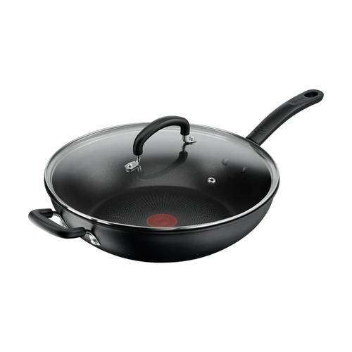 Tefal Specialty Hard Anodised Non-Stick Wok 32cm + Lid