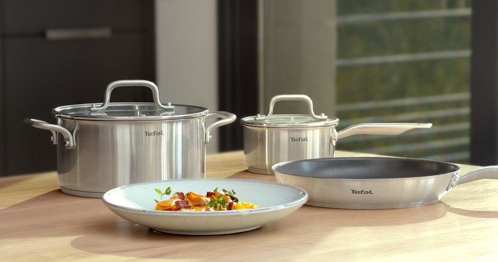 Tefal Virtuoso Stainless Steel Induction Non-Stick Frypan 30cm