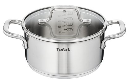 Tefal Virtuoso Stainless Steel Induction Stewpot 24cm/4.7L + Lid