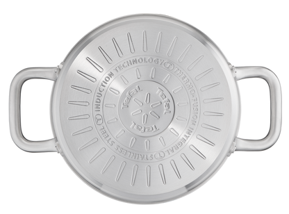 Tefal Virtuoso Stainless Steel Induction Stewpot 24cm/4.7L + Lid