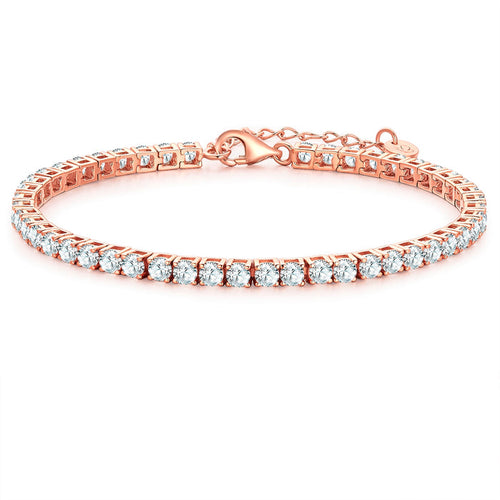 Tennis-Armband roségold 3.1 mm
