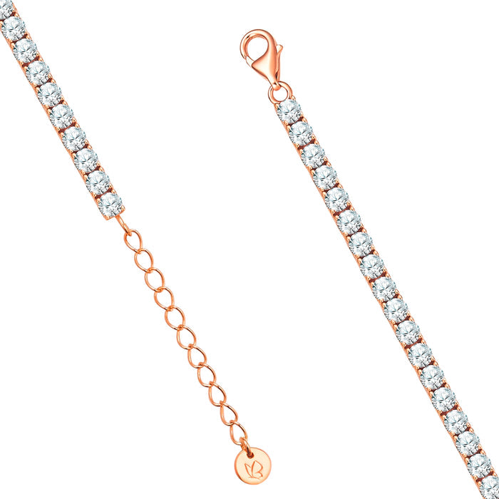 Tennis-Armband roségold 3.1 mm