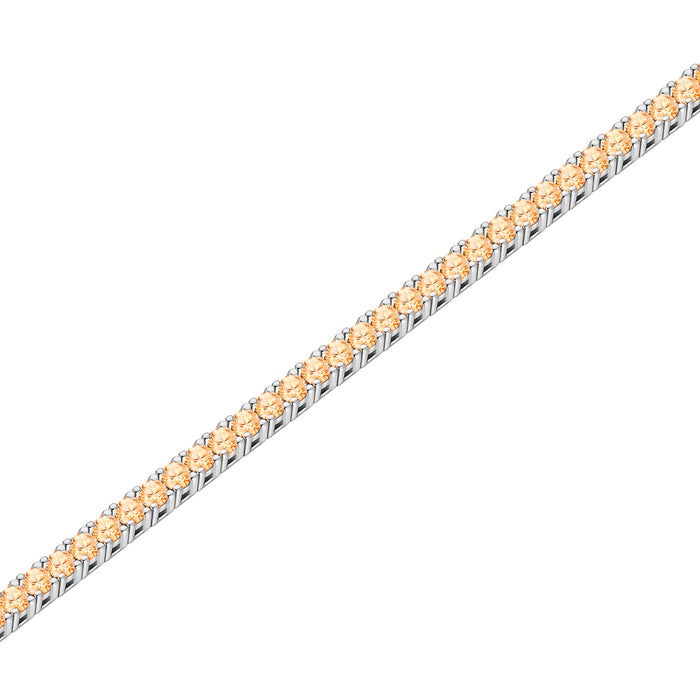 Tennis-Armband Zirkonia apricot 2.5 mm