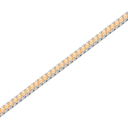 Tennis-Armband Zirkonia apricot 2.5 mm