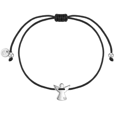 Textil-Armband ENGEL silber mit Lab Grown Diamond