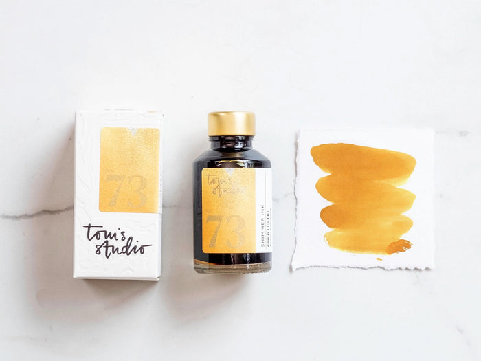 Tom's Studio Fountain Pen Shimmer Ink - 73 Golden Lustre