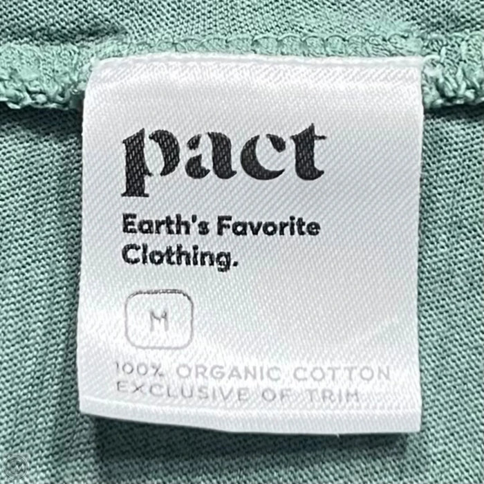 Top Long Sleeve Basic By Pact In Green, Size: M