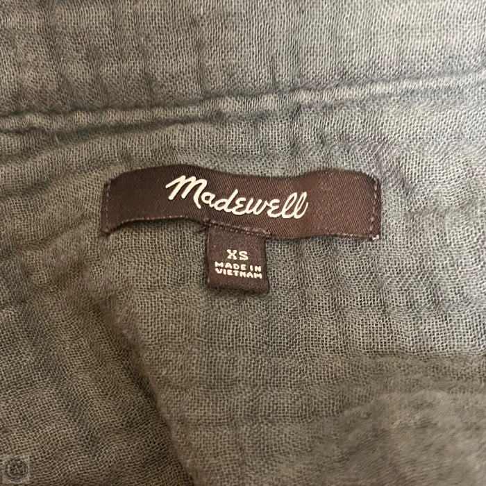 Top Long Sleeve By Madewell In Green, Size: Xs