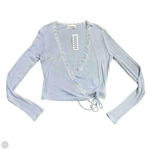 Top Long Sleeve By Urban Outfitters In Blue, Size: L