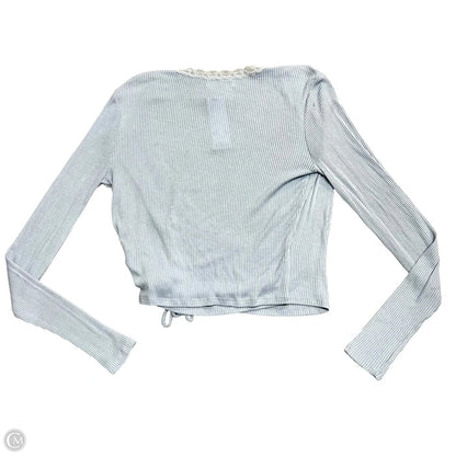 Top Long Sleeve By Urban Outfitters In Blue, Size: L