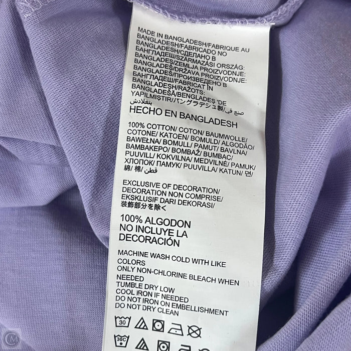 Top Short Sleeve Basic By In Purple, Size: 2x