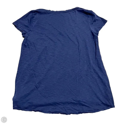 Top Short Sleeve Designer By Lilly Pulitzer In Navy, Size: M