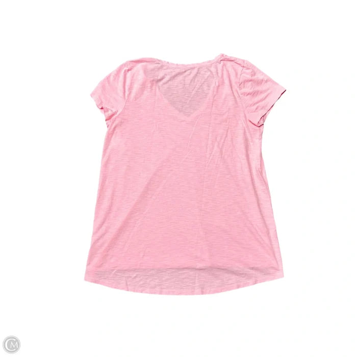 Top Short Sleeve Designer By Lilly Pulitzer In Pink, Size: M
