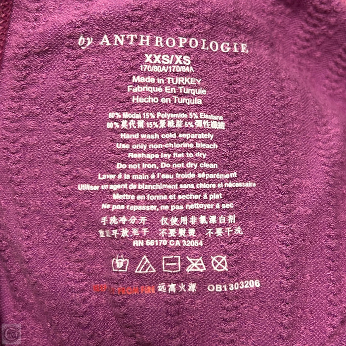 Top Sleeveless By Anthropologie In Purple, Size: Xs