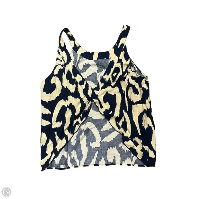 Top Sleeveless By Molly Bracken In Blue & Cream, Size: Xl