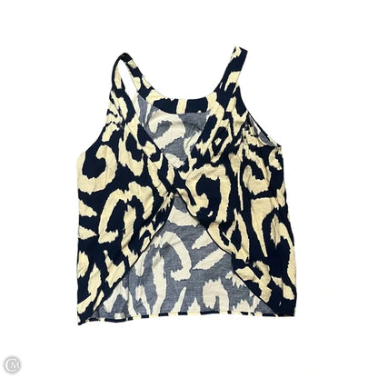 Top Sleeveless By Molly Bracken In Blue & Cream, Size: Xl