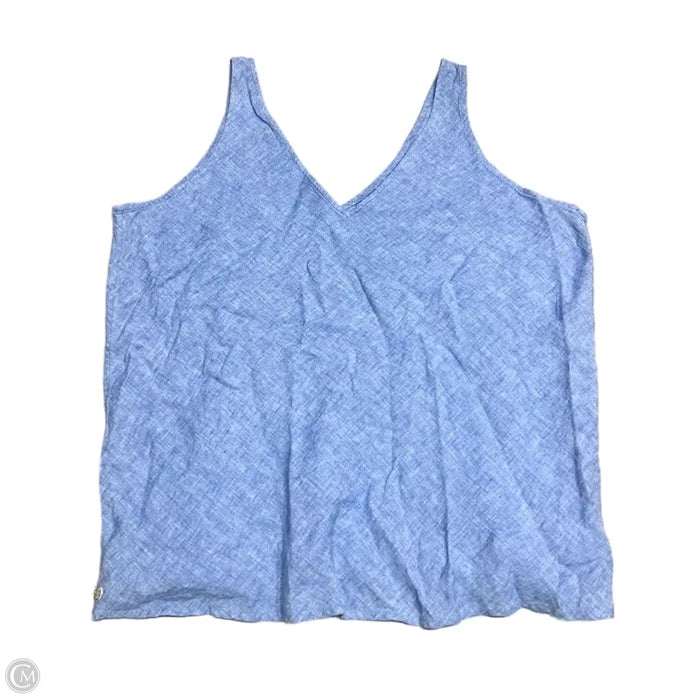 Top Sleeveless Designer By Lilly Pulitzer In Blue, Size: Xl