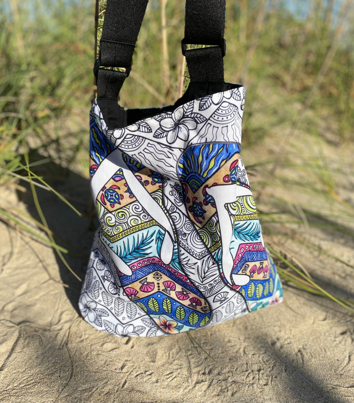 Tropical Flip Flops Tote Beach Bag