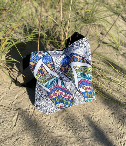 Tropical Flip Flops Tote Beach Bag