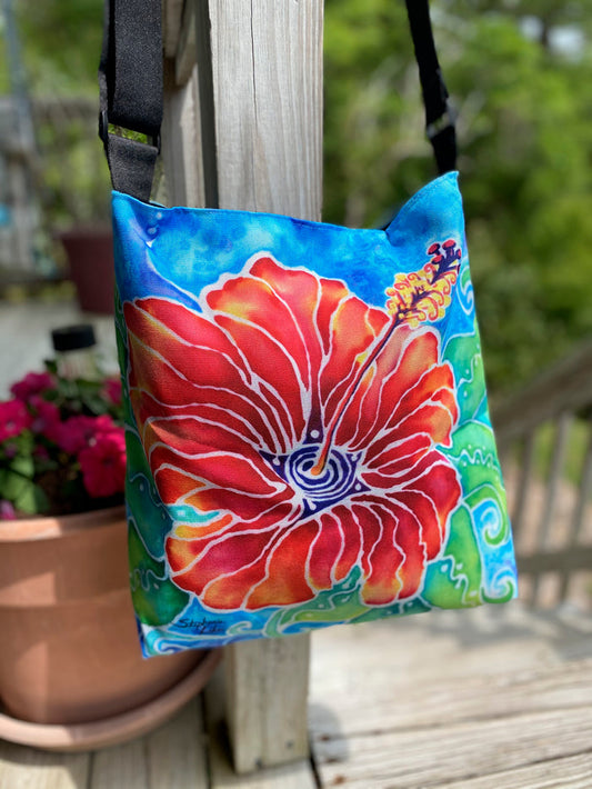 Tropical Hibiscus Tote Beach Bag