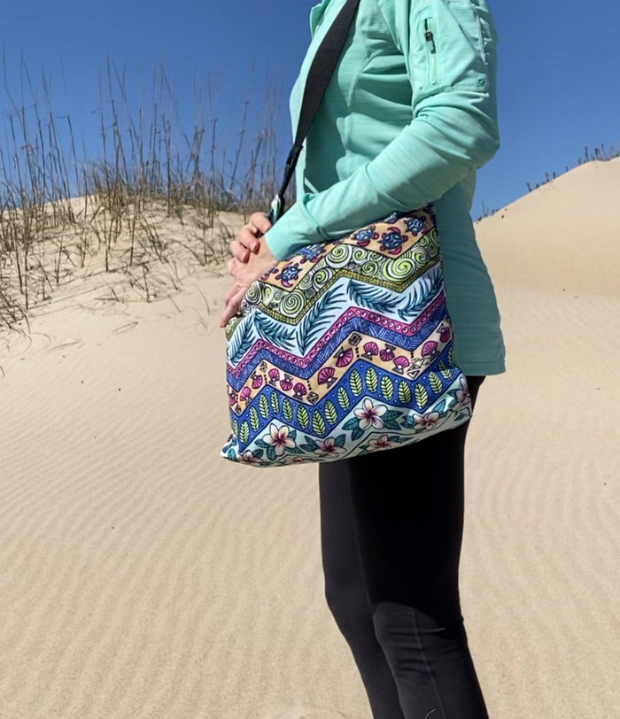 Tropical Patterns Tote Beach Bag