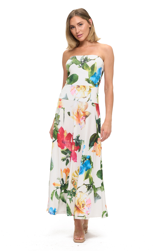 Tube Flare Maxi Dress