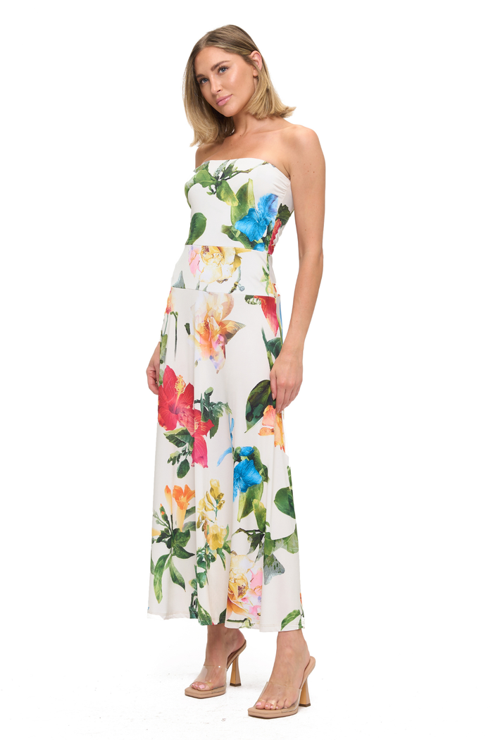 Tube Flare Maxi Dress