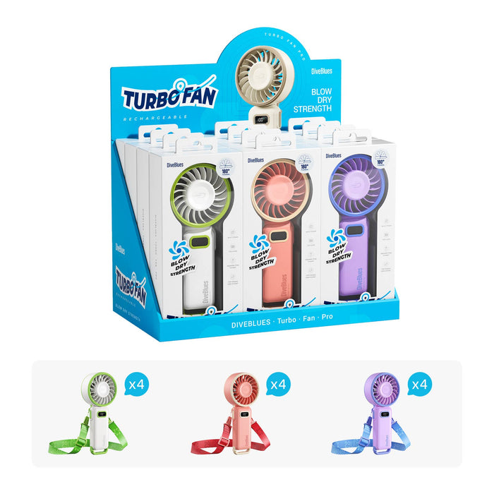 Turbo Wind Handheld Fan - Blow Dryer Level Power Fanzy