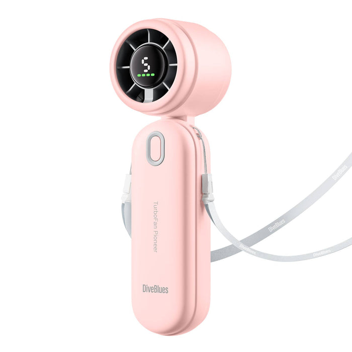 Turbo Wind Handheld Fan - Blow Dryer Power Most compact