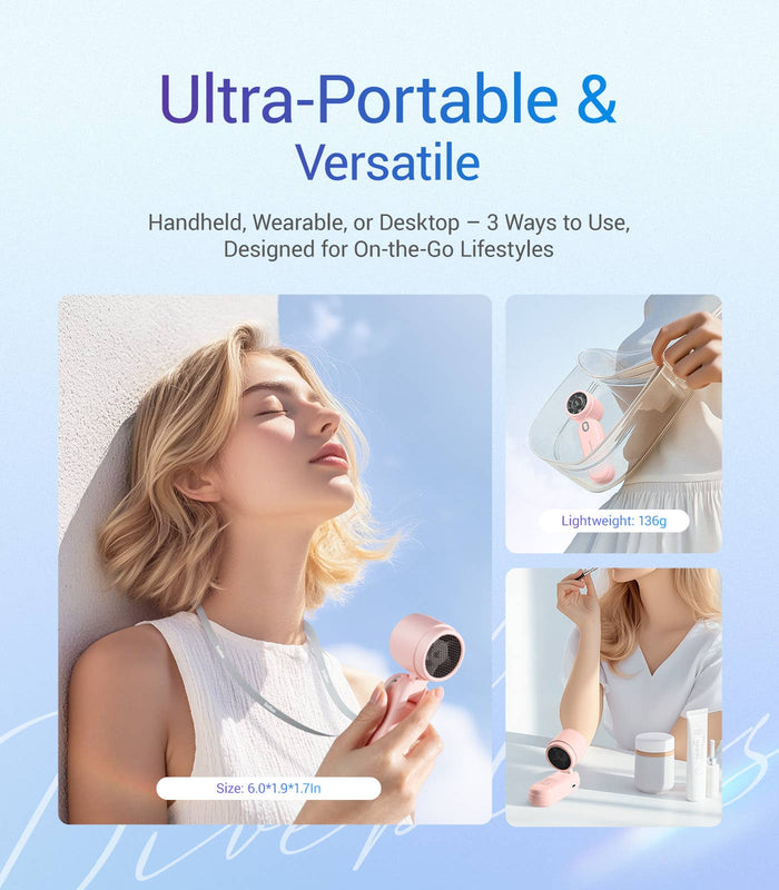 Turbo Wind Handheld Fan - Blow Dryer Power Most compact