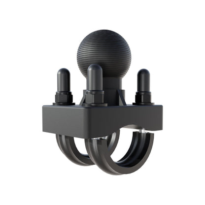 U-Bolt Round Bar Mount with 38mm Metal Ball – Multiple Bar Sizes