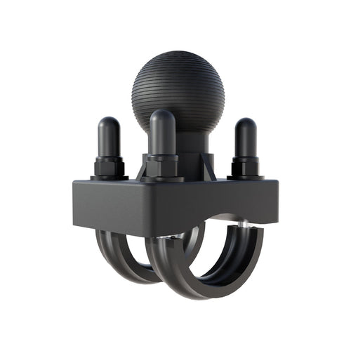 U-Bolt Round Bar Mount with 38mm Metal Ball – Multiple Bar Sizes