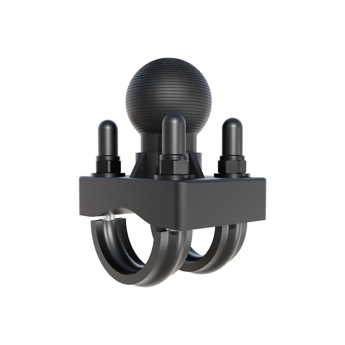 U-Bolt Round Bar Mount with 38mm Metal Ball – Multiple Bar Sizes
