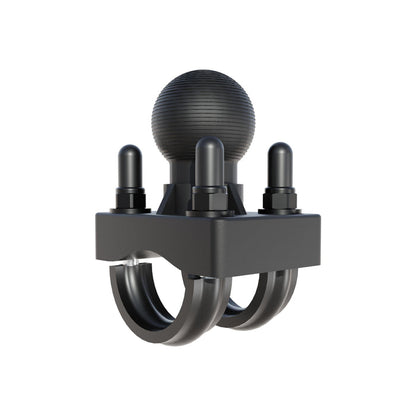 U-Bolt Round Bar Mount with 38mm Metal Ball – Multiple Bar Sizes