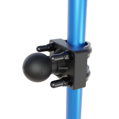 U-Bolt Round Bar Mount with 38mm Metal Ball – Multiple Bar Sizes