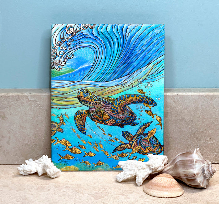 Under the Wave Ceramic Tile