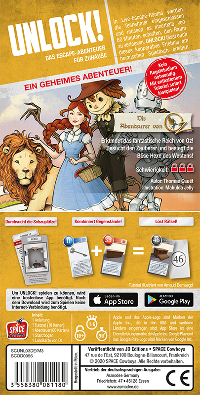 Unlock! Die Abenteuer von Oz - Ein kooperatives Rätselspiel