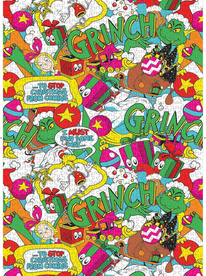 USAopoly Grinch “Poppin” 1,000 Piece Jigsaw Puzzle - Kryptonite Character Store