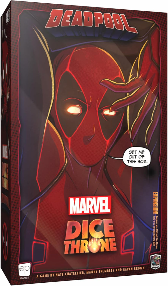 USAopoly Marvel Dice Throne: Deadpool Deluxe Edition - Rolling Battle Game - Kryptonite Character Store