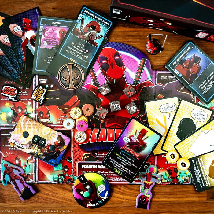USAopoly Marvel Dice Throne: Deadpool Deluxe Edition - Rolling Battle Game - Kryptonite Character Store