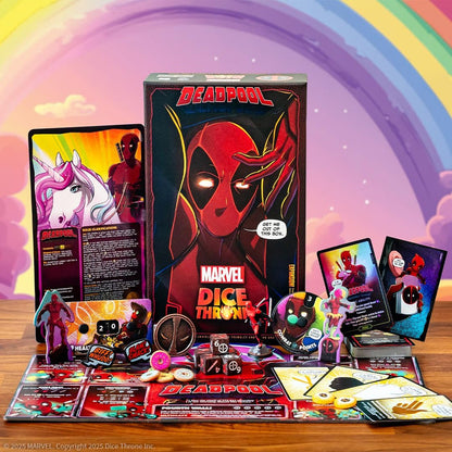 USAopoly Marvel Dice Throne: Deadpool Deluxe Edition - Rolling Battle Game - Kryptonite Character Store