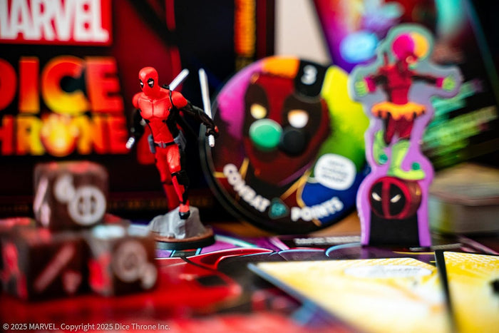 USAopoly Marvel Dice Throne: Deadpool Deluxe Edition - Rolling Battle Game - Kryptonite Character Store