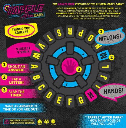 USAopoly Tapple: After Dark Word Game Fast-Paced Board Game - Kryptonite Character Store