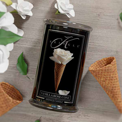 Vanilla Rose Cone Large 2-wick - Kringle Candle Company