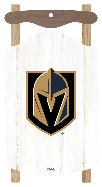 Vegas Golden Knights Holiday Sled Ornament - Décor