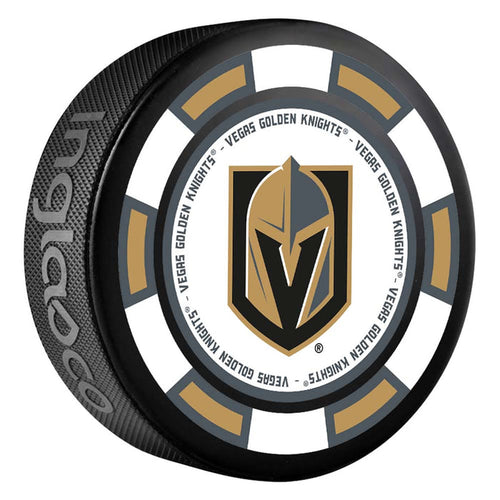 Vegas Golden Knights Primary Logo Poker Chip Puck - Vegas Team Store