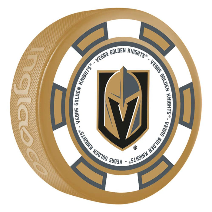 Vegas Golden Knights Primary Logo Poker Chip Puck - Vegas Team Store