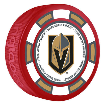 Vegas Golden Knights Primary Logo Poker Chip Puck - Vegas Team Store