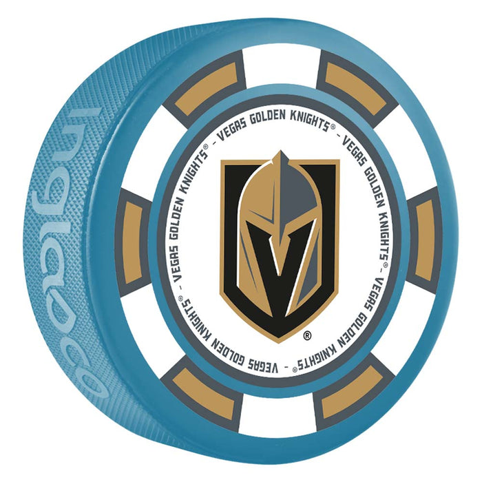 Vegas Golden Knights Primary Logo Poker Chip Puck - Vegas Team Store